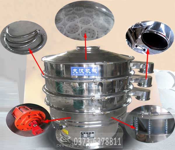 醬油全不繡鋼振動篩分機的特點 醬油全不繡鋼振動篩分機的特點